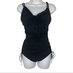 DKNY One Piece Swimsuit, Adjustable Side Ruched